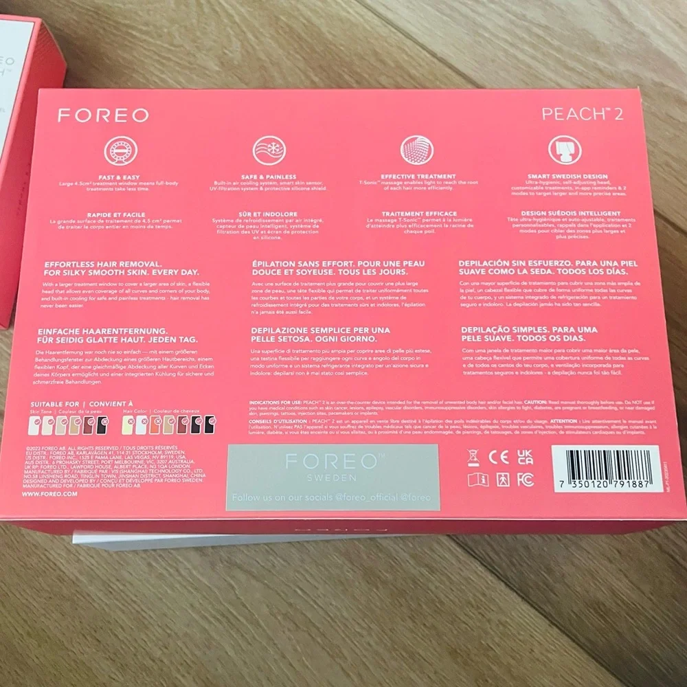 FOREO Peach2 IPL Hair Removal Device